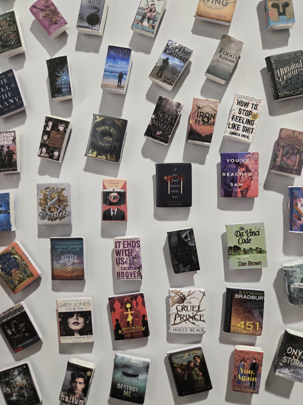 Magnets! Mini Books! Tiny Book Magnet!! Real Book Titles! Miniatures
